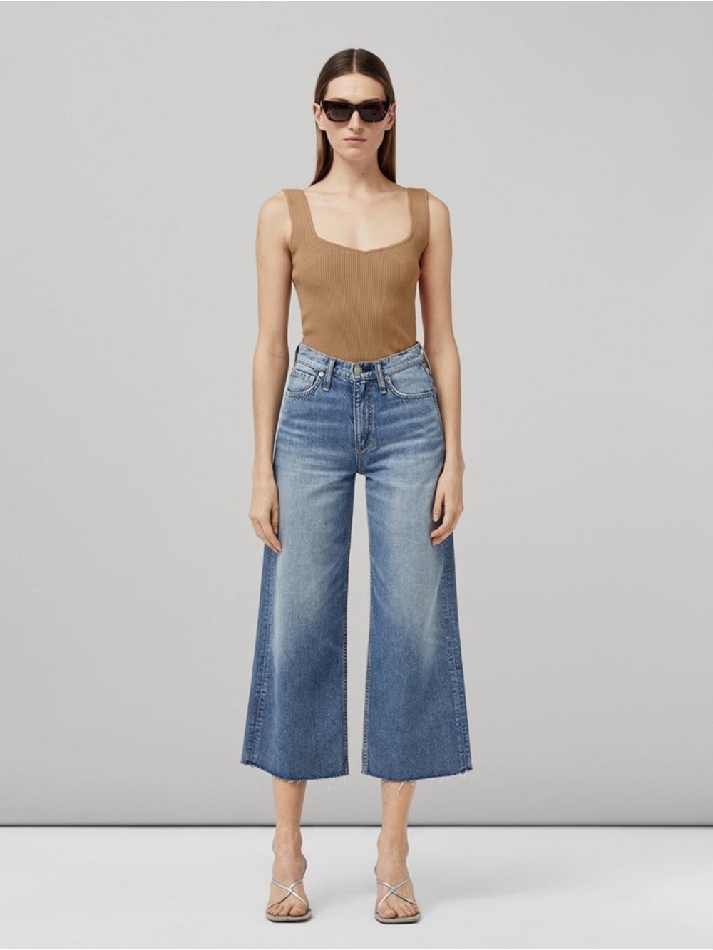 rag & bone high rise ankle wide leg - Picture 2 of 9